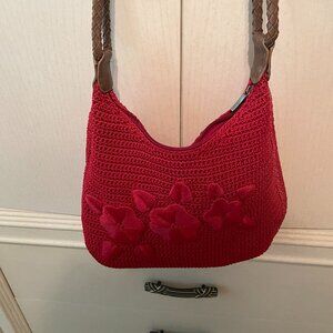 Red Knit Handbag